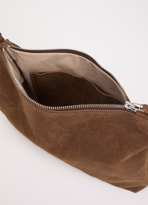Nona Crossbodytas van suéde  - detail 3 bruin