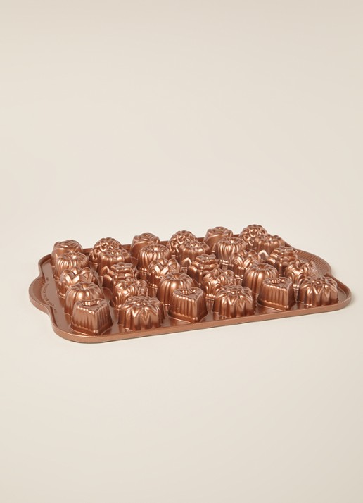 Nordic Ware Tea Cake & Candy Mold bakvorm 30-vaks - voorkant 2 koper