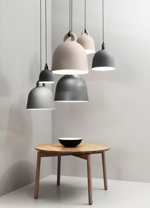Normann Copenhagen Bell hanglamp x-small, grijs - detail 3 grijs