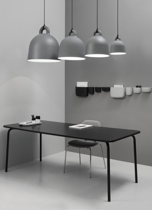 Normann Copenhagen Bell hanglamp x-small, grijs - voorkant 5 grijs