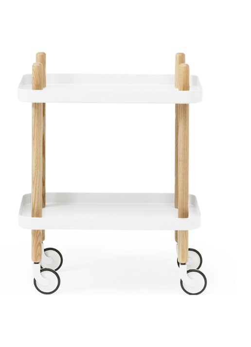 Normann Copenhagen Block trolley wit 50 x 35 cm
