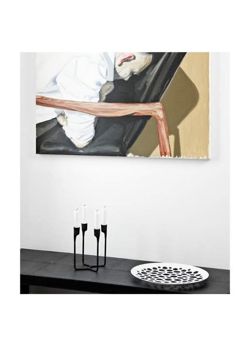Normann Copenhagen Heima kandelaar 13 cm - detail 4 zwart