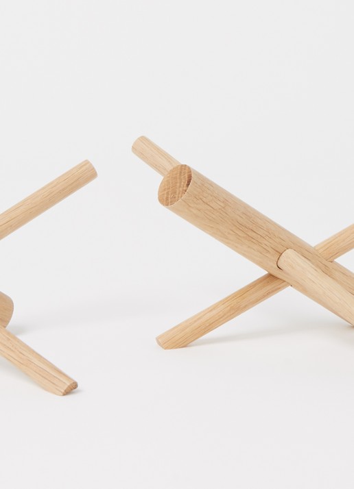 Normann Copenhagen Sticks Hooks kapstokhaak set van 2  - voorkant 2 beige