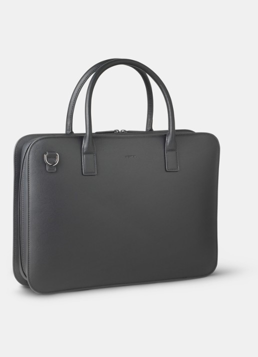 Nortvi Businesstas met 14 inch laptopvak - achterkant zwart