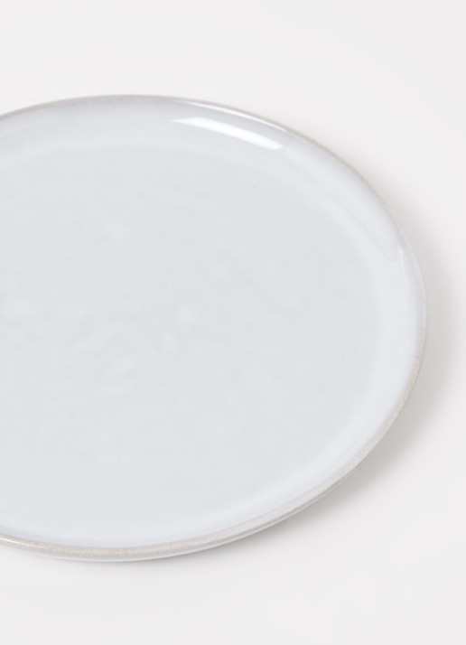 Nosse Ceramics Svelte dinerbord 22 cm - detail lichtgrijs
