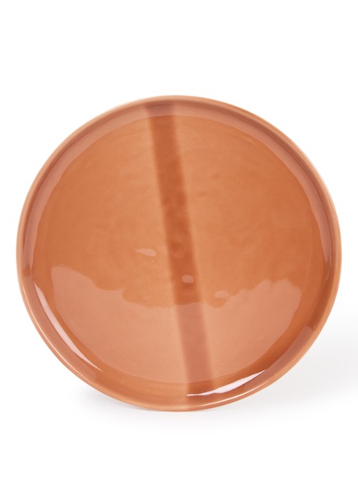 Nosse Ceramics Svelte dinerbord 22 cm - voorkant roodbruin