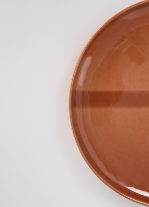 Nosse Ceramics Svelte dinerbord 27 cm - detail 2 roodbruin
