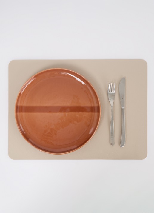 Nosse Ceramics Svelte dinerbord 27 cm - detail 3 roodbruin