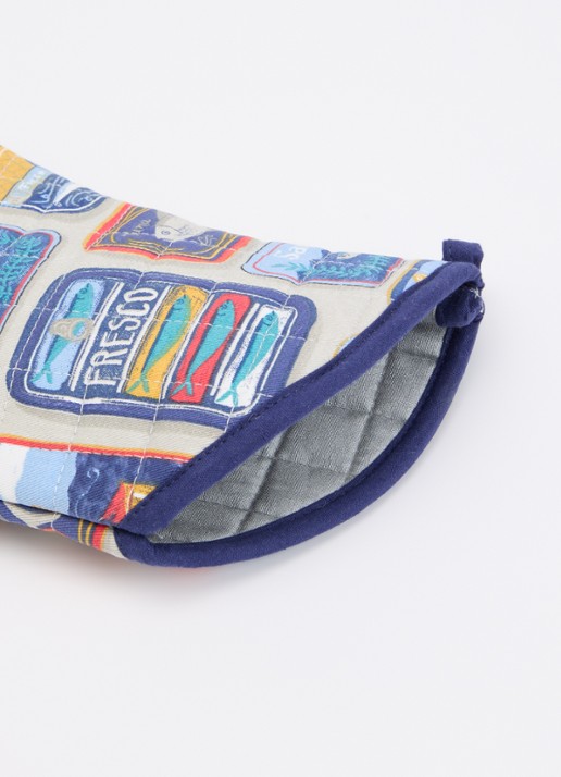 Now Designs Del Mar ovenwant - voorkant 2 blauw