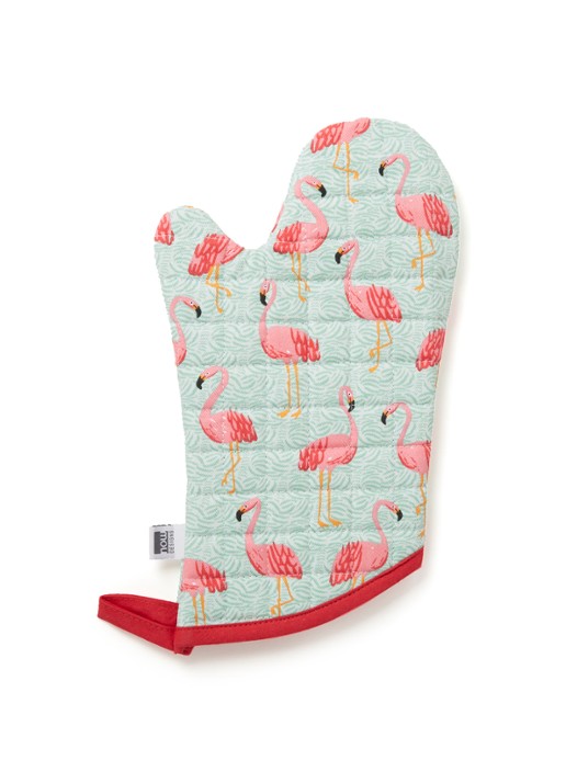 Now Designs Flamingos ovenwant - voorkant mint