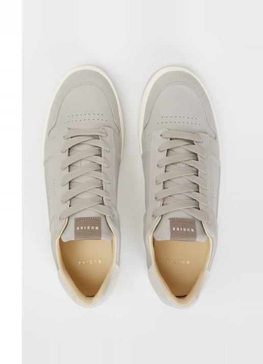Nubikk Basket Cole sneaker van leer - detail 4 lichtgrijs