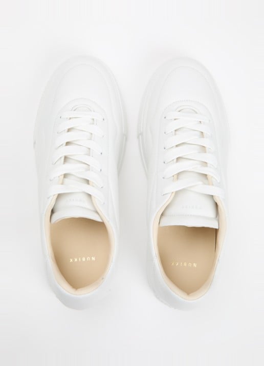 Nubikk Caldera Rush sneaker van kalfsleer met logo - detail 5 wit