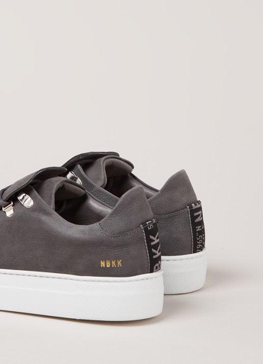 Nubikk Jagger Classic II sneaker van nubuck - detail 2 middengrijs