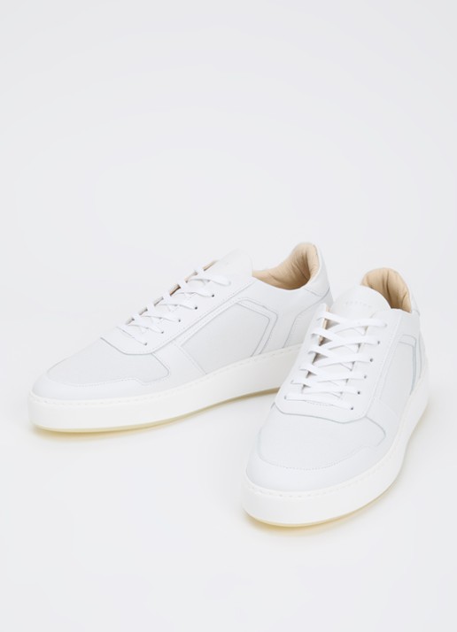Nubikk Jiro Luca sneaker van leer - detail 9 wit