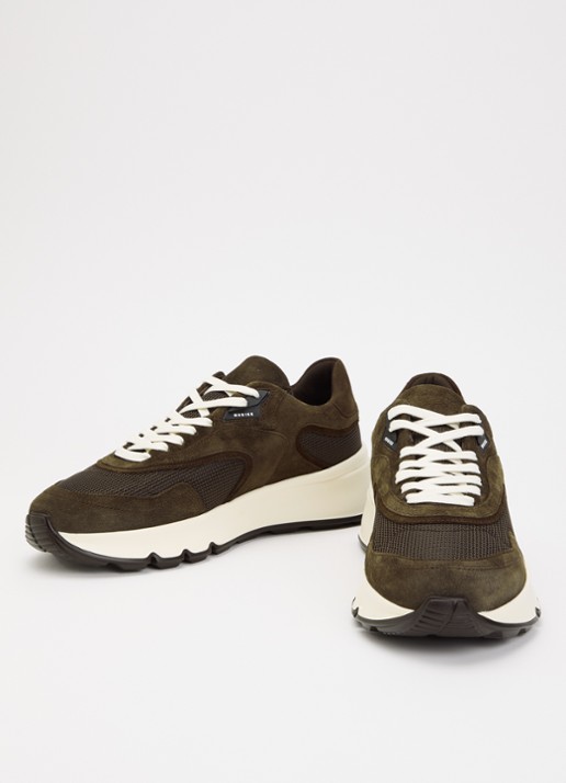 Nubikk Luca Noa sneaker met suède details - detail 2 grijs