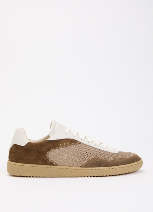 Nubikk Ray Joss sneaker van suéde met details van mesh en leer