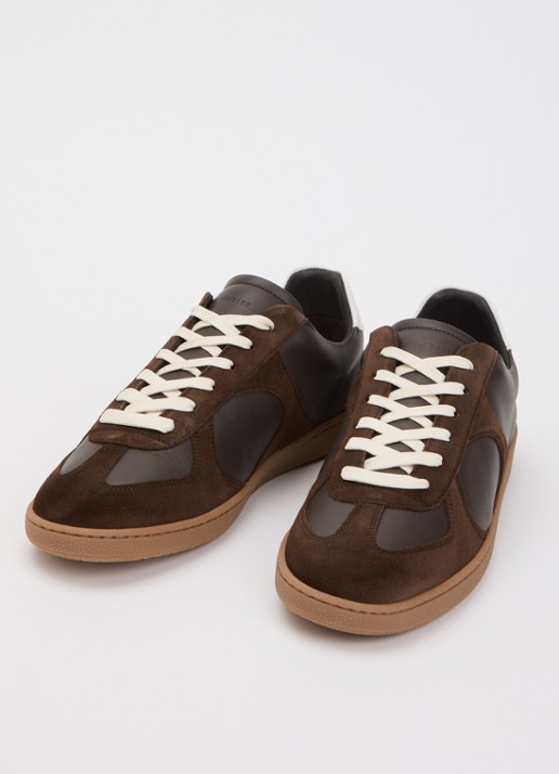 Nubikk Ray Rio sneakers van leer met details van suéde  - detail 2 bruin