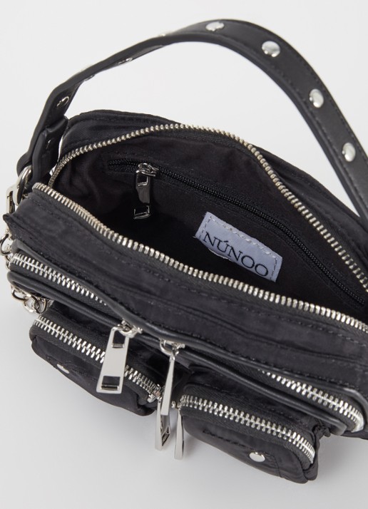 Núnoo Helena crossbodytas met studs - detail 3 zwart