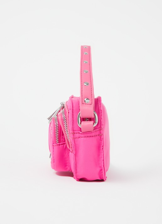 Núnoo Helena handtas met afneembare schouderriem - detail 2 fuchsia