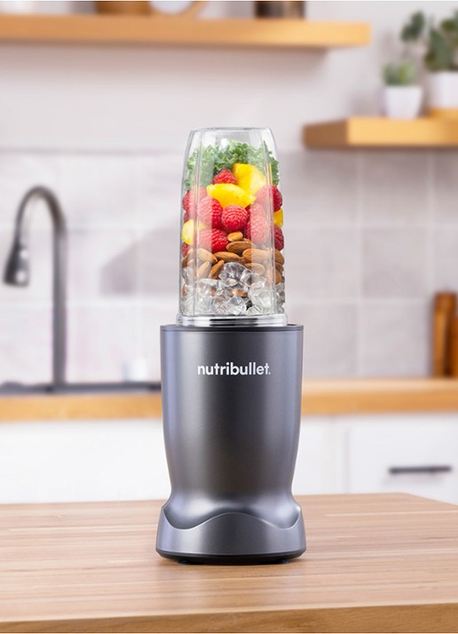 Nutribullet Turbo blender 0,9 liter - achterkant metallic