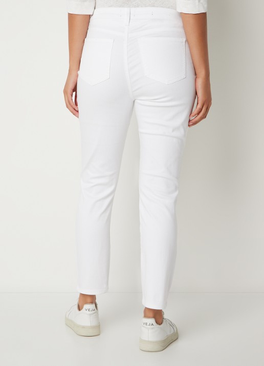 NYDJ Alina high waist cropped skinny jeans  - achterkant 5 wit