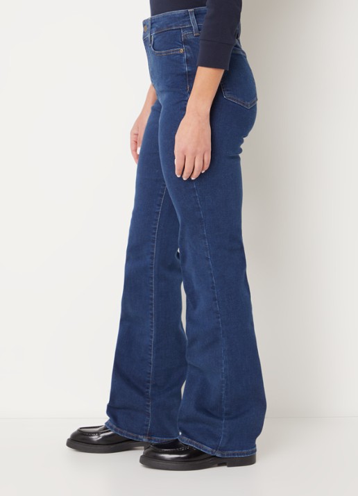NYDJ Blake high waist flared jeans met stretch - detail 3 blauw