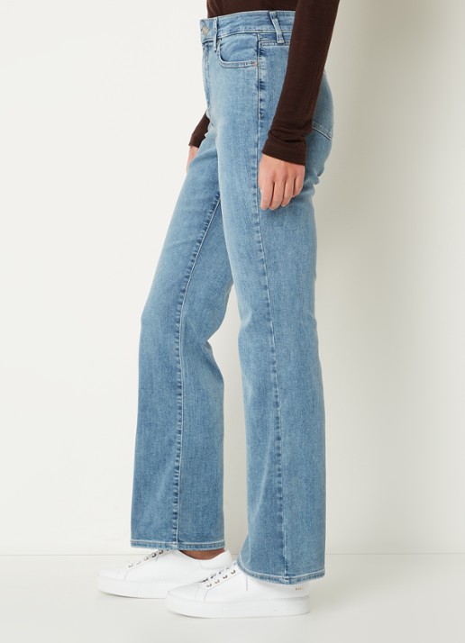 NYDJ Blake high waist flared jeans met stretch - detail 5 lichtblauw