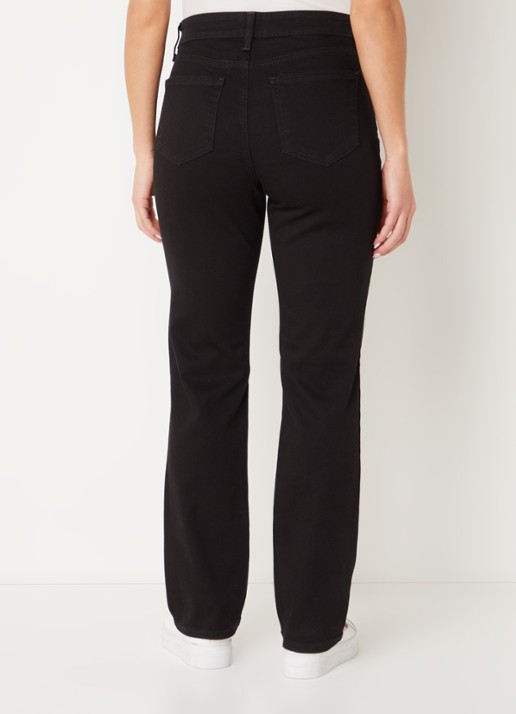 NYDJ Ellison high waist straight leg jeans met gekleurde wassing - achterkant 5 zwart
