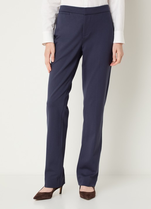 NYDJ High waist slim fit pantalon - detail 4 donkerblauw