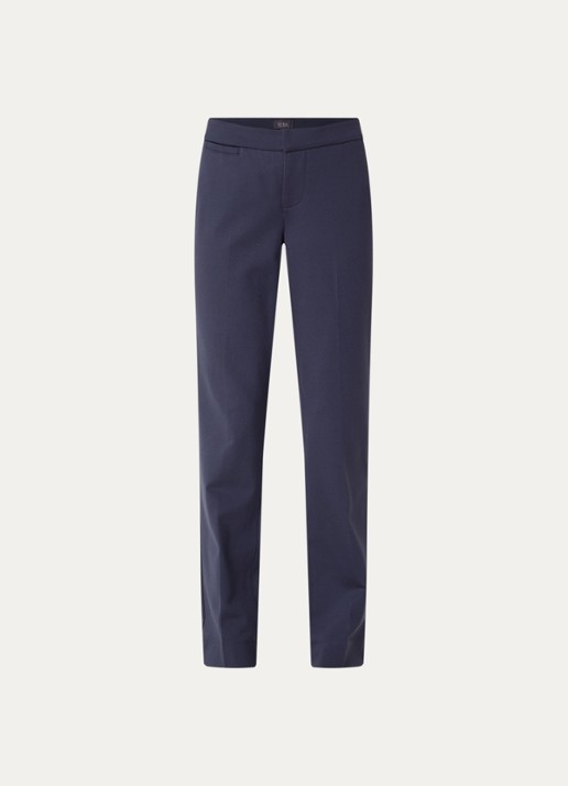 NYDJ High waist slim fit pantalon - voorkant 2 donkerblauw