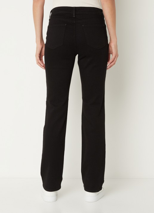 NYDJ Marilyn high waist straight leg jeans met stretch - achterkant 3 zwart