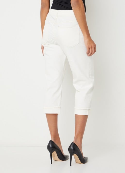 NYDJ Marilyn low waist straight leg jeans met gekleurde wassing - achterkant wit