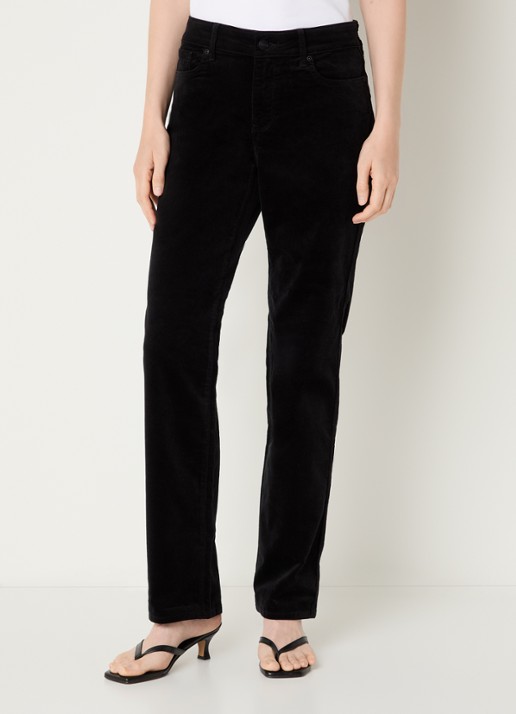 NYDJ Marilyn straight fit mid waisted pantalon van corduroy