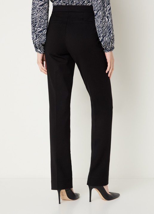 NYDJ Mid waist slim fit pantalon met stretch - achterkant 4 zwart