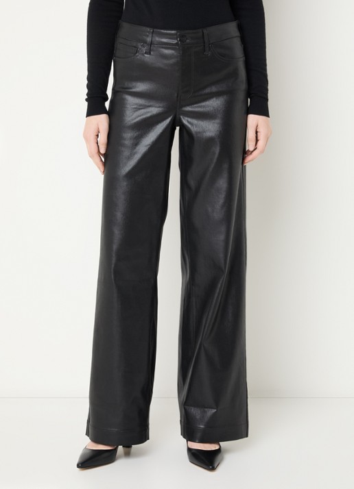 NYDJ Teresa high waist wide leg jeans met gekleurde wassing