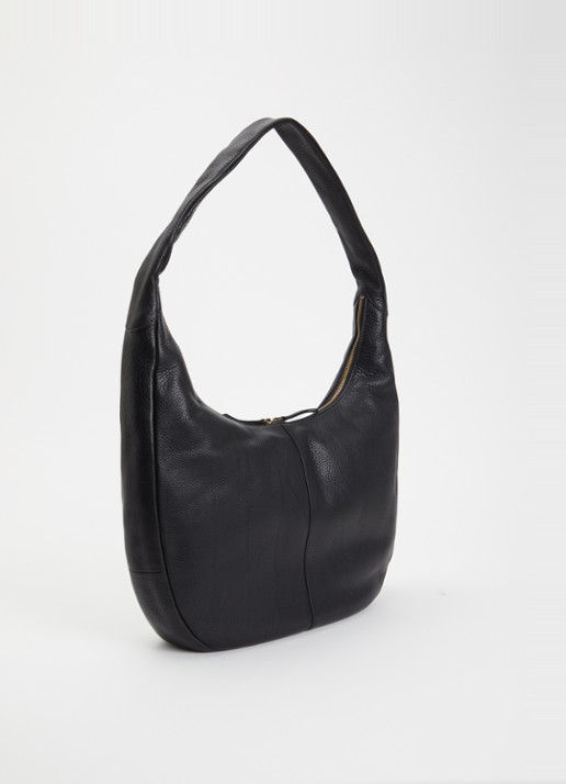 O My Bag Coco Grand schoudertas van leer  - achterkant zwart