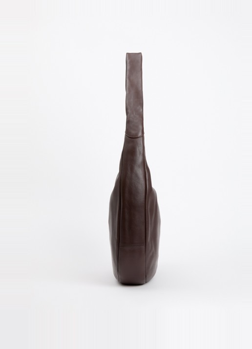 O My Bag Coco Grand schoudertas van leer  - detail 4 chocoladebruin