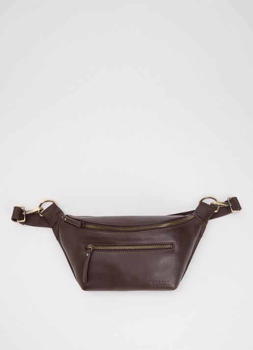 O My Bag Drew heuptas van leer met afneembare schouderriem
