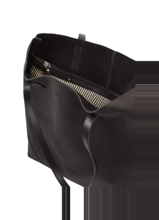 O My Bag Georgia shopper van leer - detail 2 zwart