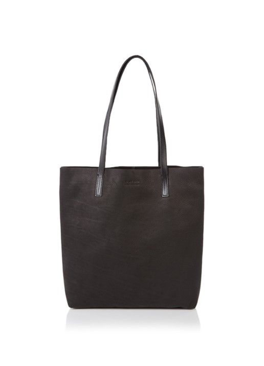 O My Bag Georgia shopper van leer - voorkant 3 zwart