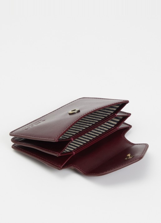 O My Bag Harmonica portemonnee van leer - voorkant 2 kersenrood
