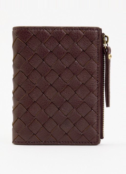 O My Bag Jamie portemonnee van leer - voorkant donkerrood