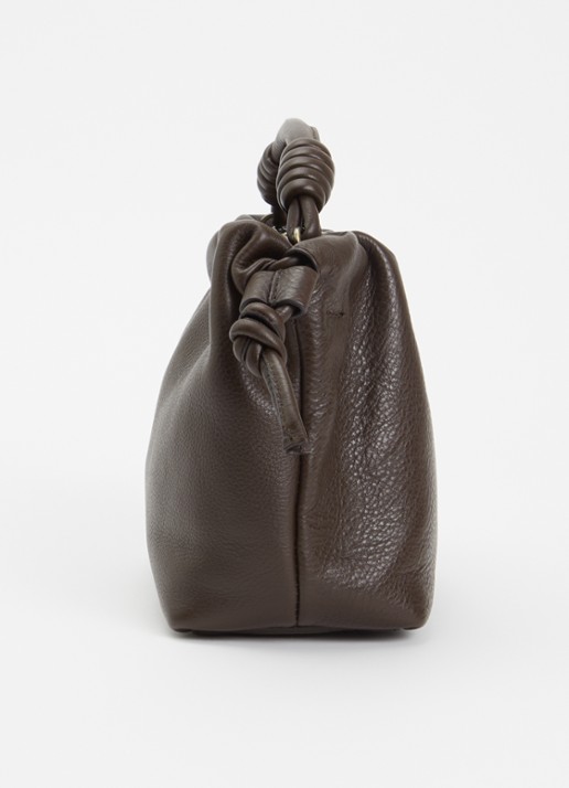 O My Bag Kiki Mini handtas van leer met afneembare schouderriem  - detail 2 chocoladebruin