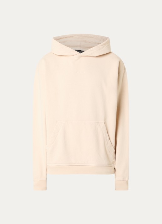 Oakley Echo hoodie met logo- en backprint - voorkant 4 beige