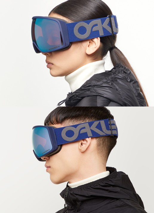 Oakley Flight Tracker L skibril OO7104 - voorkant 2 donkerblauw