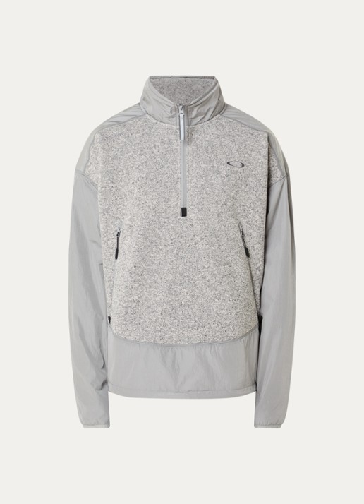 Oakley Heirloom sweater met opstaande kraag - voorkant grijs