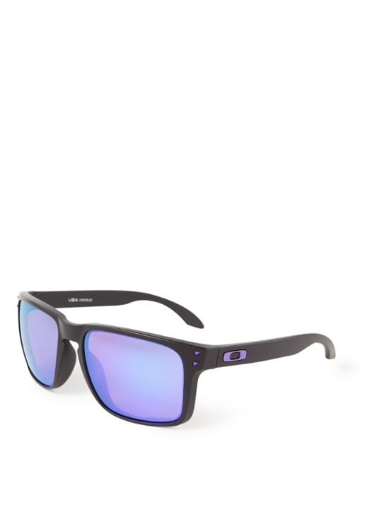 Oakley Holbrook XL zonnebril gepolariseerd OO9417 - voorkant zwart