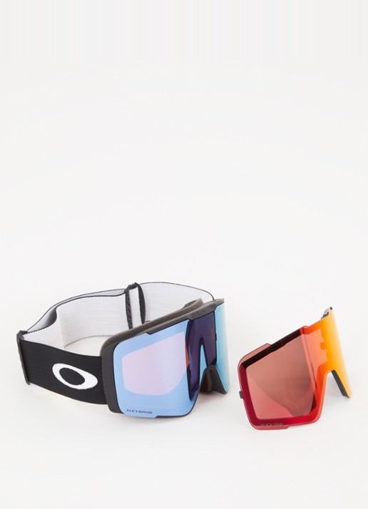 Oakley Line Miner Pro skibril met extra lens OO7136 - detail zwart