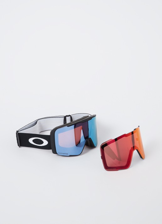 Oakley Line Miner Pro skibril met extra lens OO7137 - detail zwart