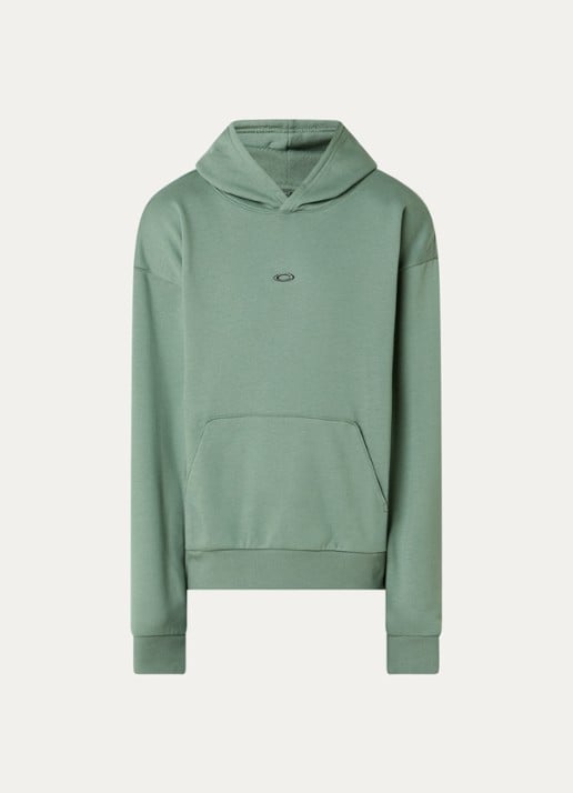 Oakley Metal rise hoodie met kangoeroezak - voorkant groen